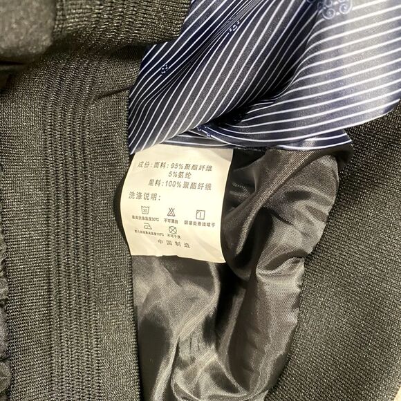 Vogue FS Bomber Jacket Mens 2XL Dark Satin Black Coat Lined Classic Look - Picture 9 of 13